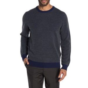 Toscano Crew Neck Merino Wool Blend Sweater